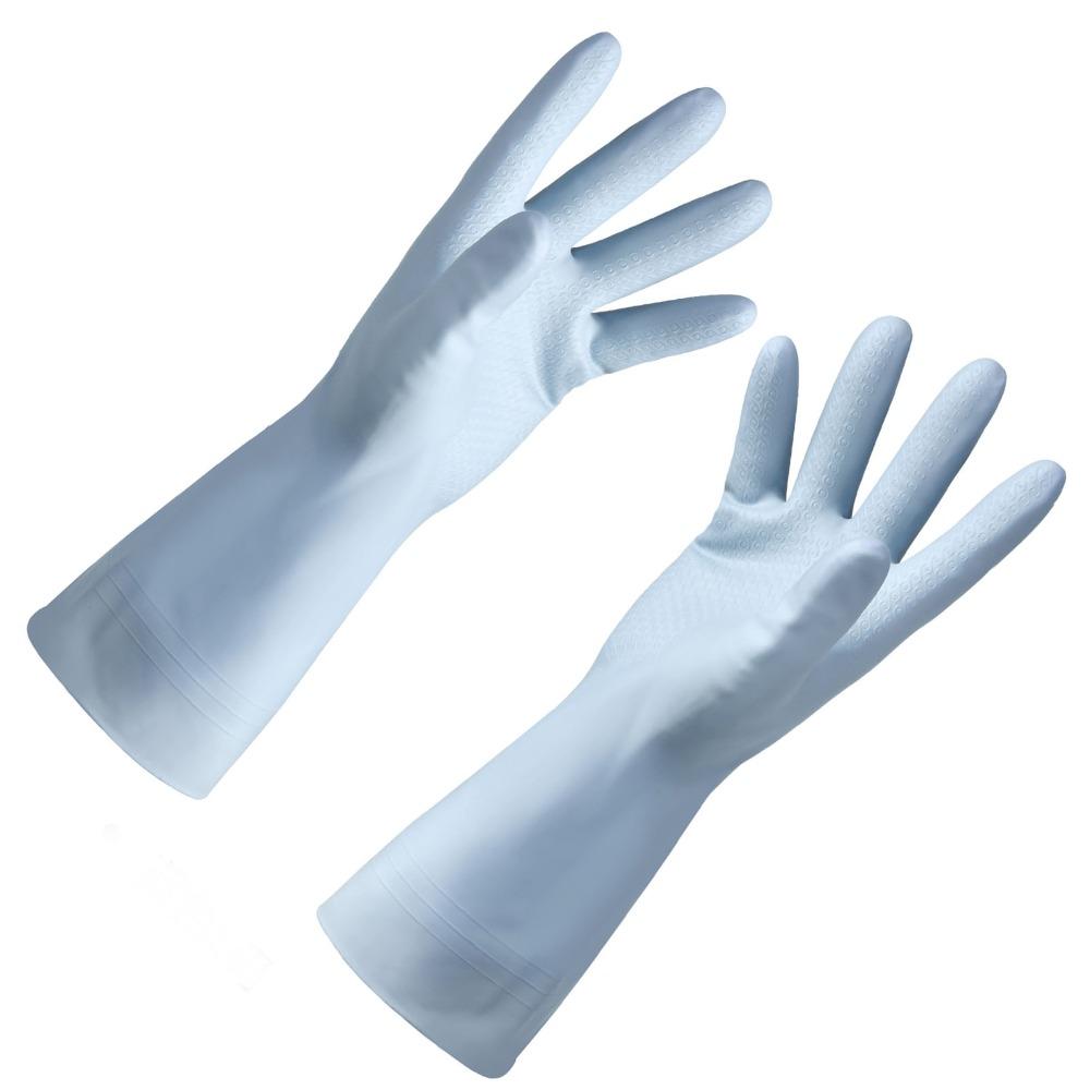 3 Pairs PVC Cleaning Gloves Waterproof Housework Gloves Reuseable Washing Gloves Kitchen