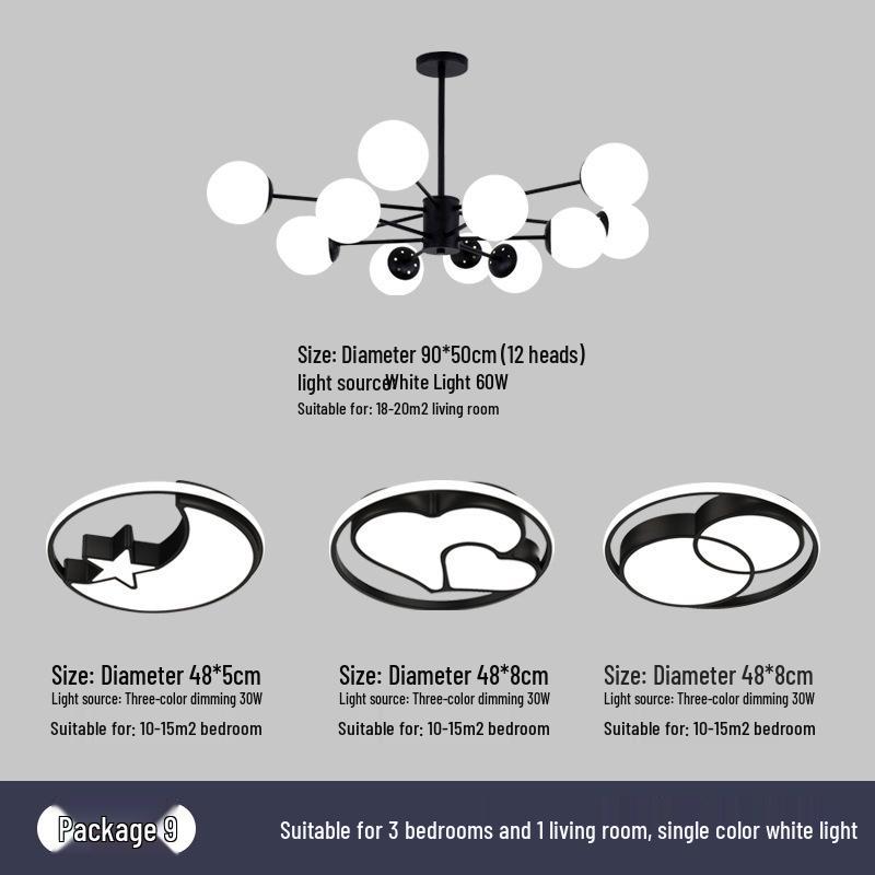 Nordic Modern Chandelier - Elegant, Atmospheric Lighting for Living Rooms, Bedrooms, or Dining Areas
