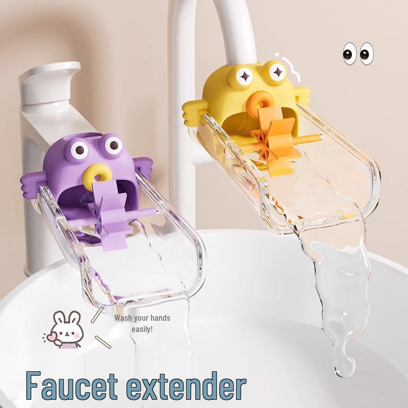 Children's Cute Anti-Splash Faucet Extender Extension Tube for Bathroom Washbasin
