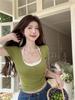 New summer short navel slim and thin sexy spice girl versatile chic short-sleeved t-shirt top women