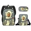 Klassisch Neuheit skibidi Toilette 3D Druck 3 Stück/Set Schüler Schultaschen Laptop Tagesrucksack Rucksack Schräge Umhängetasche Federmäppchen