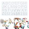 Transparent Letter Silicone Mold Letter And Number Mold Epoxy Resin Molds For Diy Jewelry Dried Flower Resin Crafts Tool