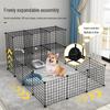 Free Assembly Indoor Pet Fence Barrier: Iron Mesh Anti-Escape Dog Stopper Fence.