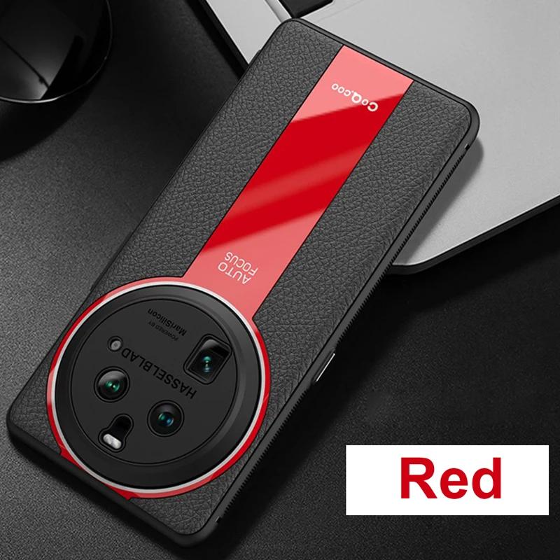 

For OPPO Find X6 Pro Case Lichi Leather +Soft TPU Ultra Thin Lens Protection Slim Matte Cover for OPPO Find X6 Pro OPPO Find X6 Pro
