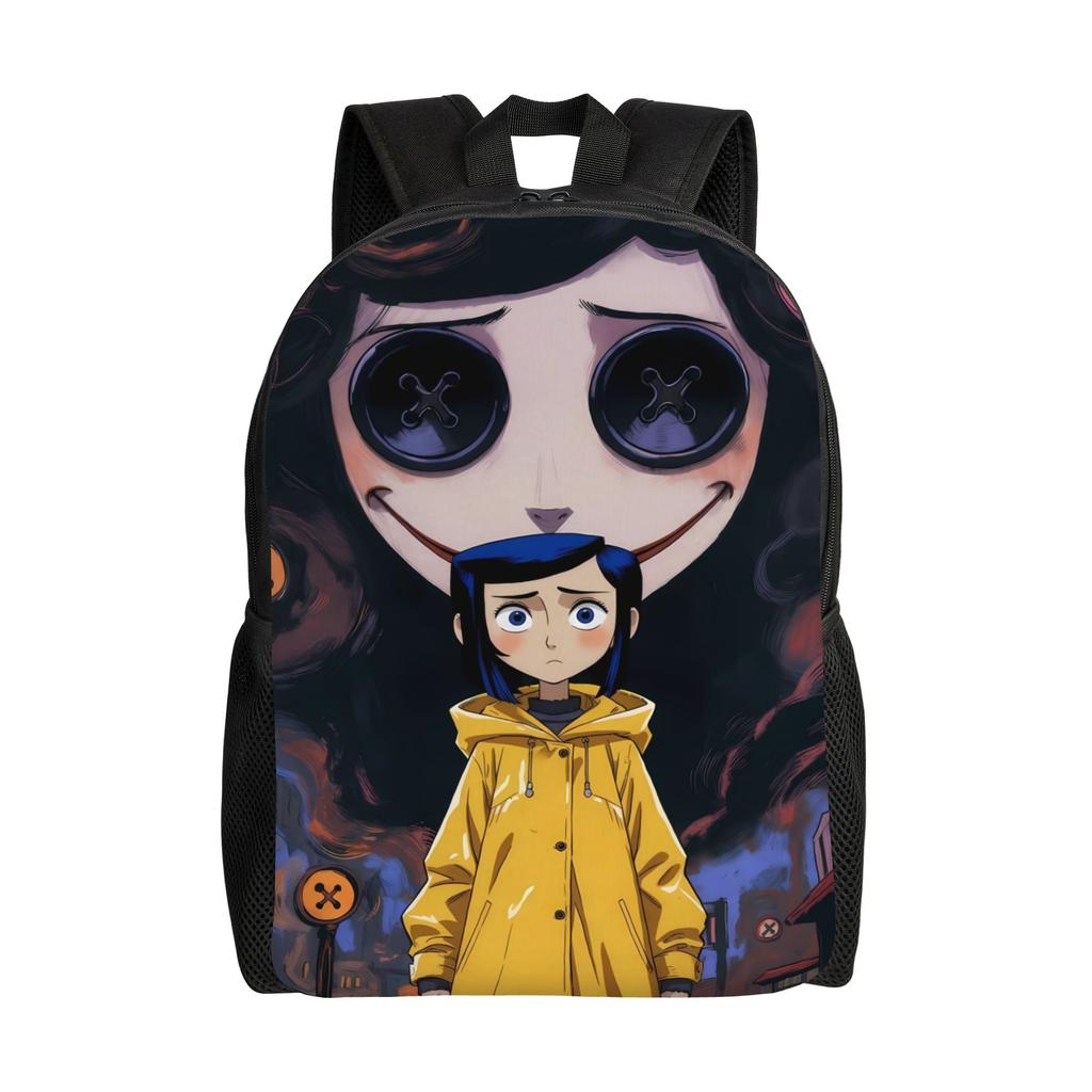 Coraline Portal Anime Backpack Outdoor Backpacks Student Unisex Custom Big High School Bags Fun Rucksack