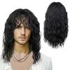 Men's Wig Punk Rock Short Curly Hair Halloween Dress Up Wig Headset Men Cool Personality Whole Wig Cover