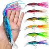 Squid Fishing Lures Set, Fishing Squid Lures Soft Luminous, Large Simulation Artificial Lures Baits Lifelike Plastic Fishing Soft Lure for Saltwater