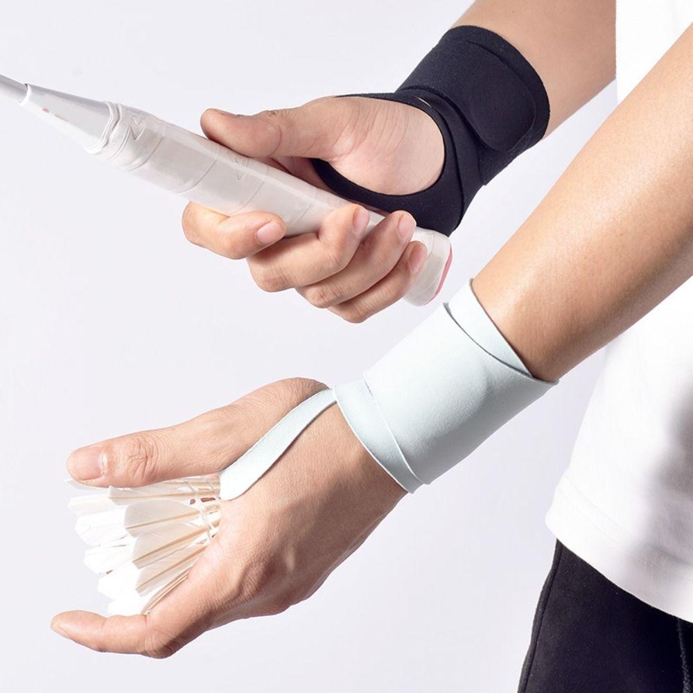 

Adjustable Thumb Support Brace Nylon Spandex Compression Wrist Support Fitness Safety Guard чорний