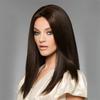 Synthetic Hair Brown Wigs for Women Long Straight Wigs with Curtain Bangs Mother Haircuts Natural Wigs for Gifts Party Costume