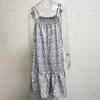 1PC Women A-line Dress Polyester Beach Dress Sundress Floral Printed Loose Sleeveless