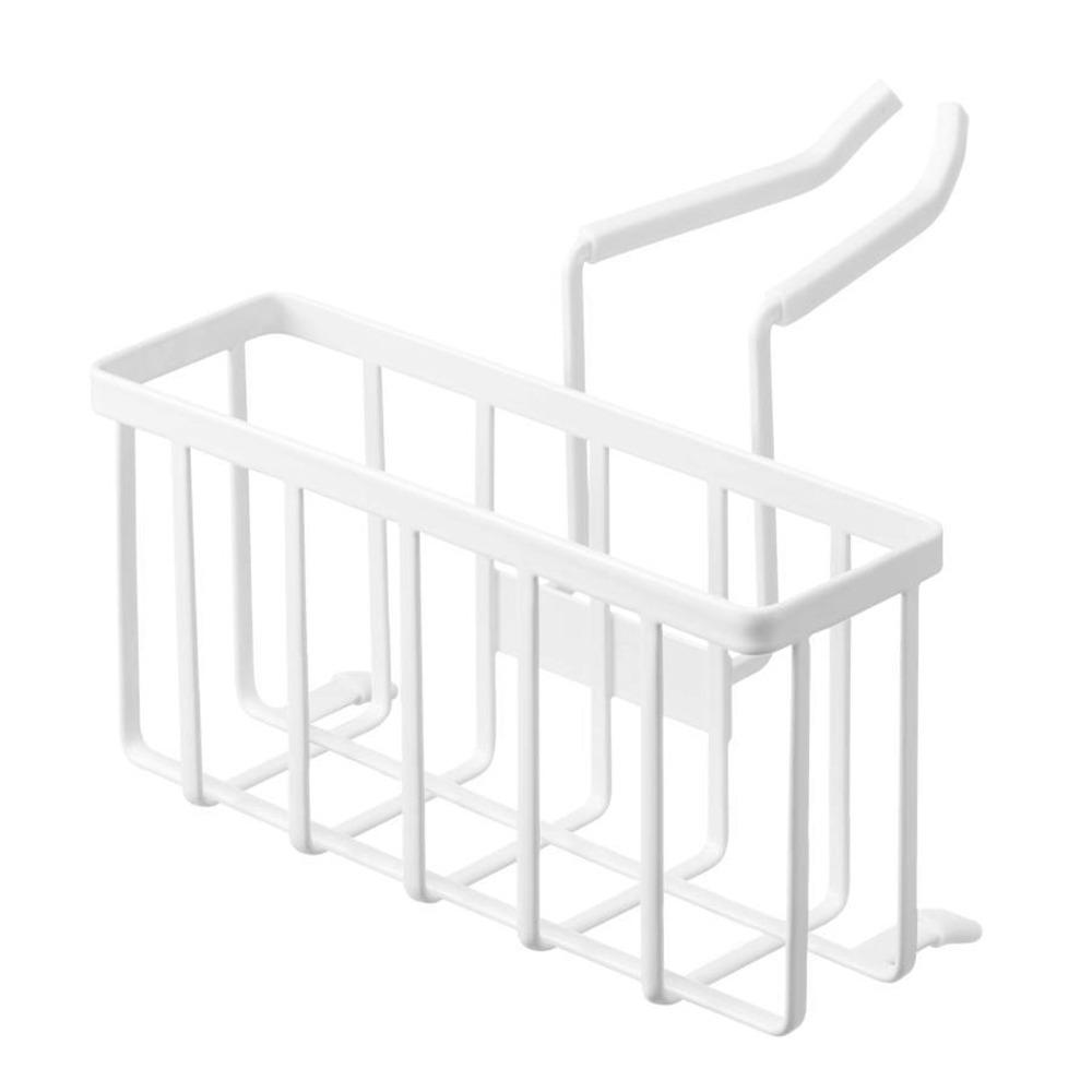 Kohlenstoffstahl Spülbecken Schwammhalter Abtropfbar Verstellbar Schwamm Aufbewahrungsregal Platzsparend Hängendes Design Spülbecken Abtropfgestell Badezimmer