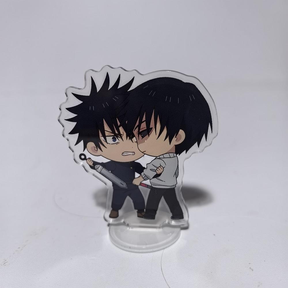 8cm Jujutsu Kaisen Anime Peripherals Satoru Gojo Nanami Kento Mini Stand Acrylic Ornaments Model Collections Dolls Figure Gifts