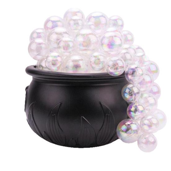 Lighted Witch Cauldron Set DIY Bubbling Witch Cauldron Set with Lights Indoor Witch Cauldron Centerpiece for Hocus Pocus Halloween Party Decor