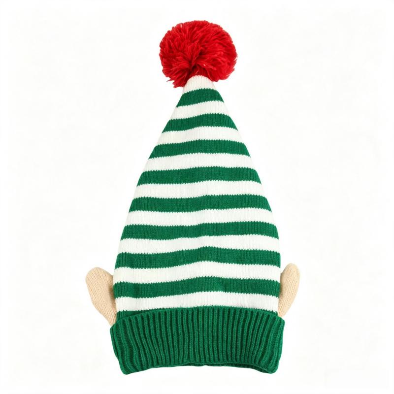 Fashion Able Fairy Ear Pom-pom Christmas Hat Warm Yarn Party Hats