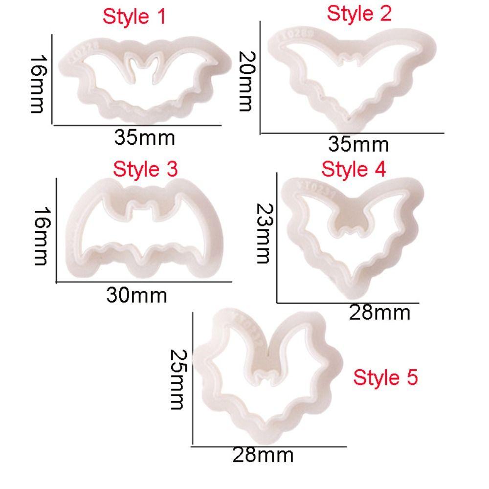 Embossed Mold Halloween Bat Polymer Clay Cutter Soft Pottery Cutting Die Jewelry Making