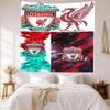 Liverpool Football Club Vægdekoration Vægtæppe Kunst Til Kæledyrsminde Fødselsdag Bryllupsfest Baggrund Familiegave