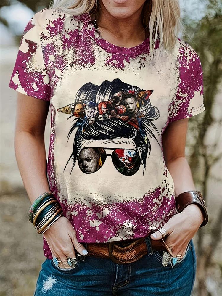 Easter Women's Casual T-shirt Jesus Alphabet Print Women's Crew Neck Short Sleeve Top Everyday Street Fashion Women's Y2k Tops