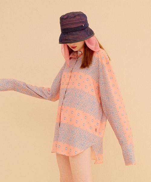 Fake Mama [Fake Mama X Dewey Dewey] Fake Dewey Paisley Shirt_Pink