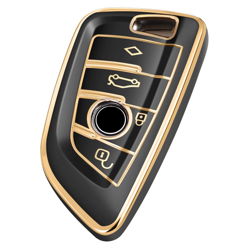 Soft Tpu Key Case Fits for 2024 BMW M8 X1 X2 X3 X5 540I 750I 3 Series Smart Car Key Remote Fob