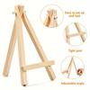 10pcs Wood Display Easels Adjustable Mini Wooden Artist TriangleEasels for Displaying Canvas Paintings Crafts Drawing