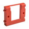 Battery Dock Battery Dock Holder Red 8.3*7.1*1.5cm Battery Holder Sturdy Construction Space-saving Storage ABS Material