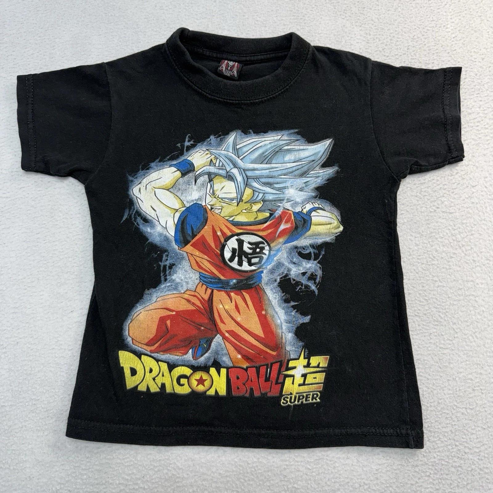 Dragon Ball Super Mexican Boot Goku T-Shirt Black Cartoon Anime DBZ Youth 5T XL