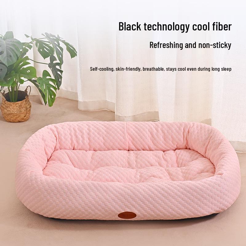 All-Season Cool Pet Bed: Summer Ice Bean Mat for Dogs & Cats