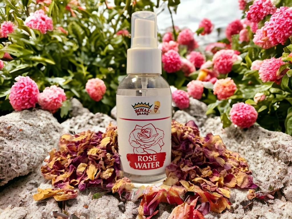Food Grade Rose Water for Baking Made of Rose Flowers with a Cap 100% Natural