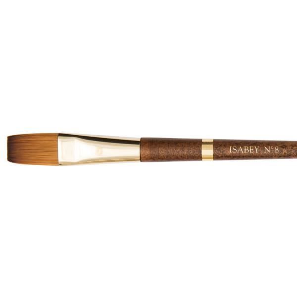 Pinceau - Isabey - Isaqua 6242i - Fibres synthétiques - N 8 - Plat