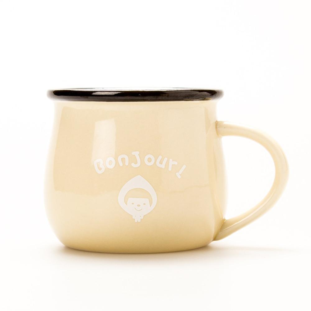 зака miscellaneous goods винтажные креативные керамические кружки японские молочные кружки кофейные кружки рекламные кружки кружки 301-400ml бежевый