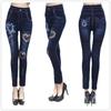 Sexy Women Jean Skinny Jeggings Pants High Waist Leggings Female Print Ankle-length Slim Legging Fitness Plus Size