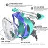G2RISE Snorkeling Gear Adults, Full Face Snorkel Mask Swimming with Detachable Snorkeling Mount, Mascara De Buceo, Safe Breathing, Anti-Leak &