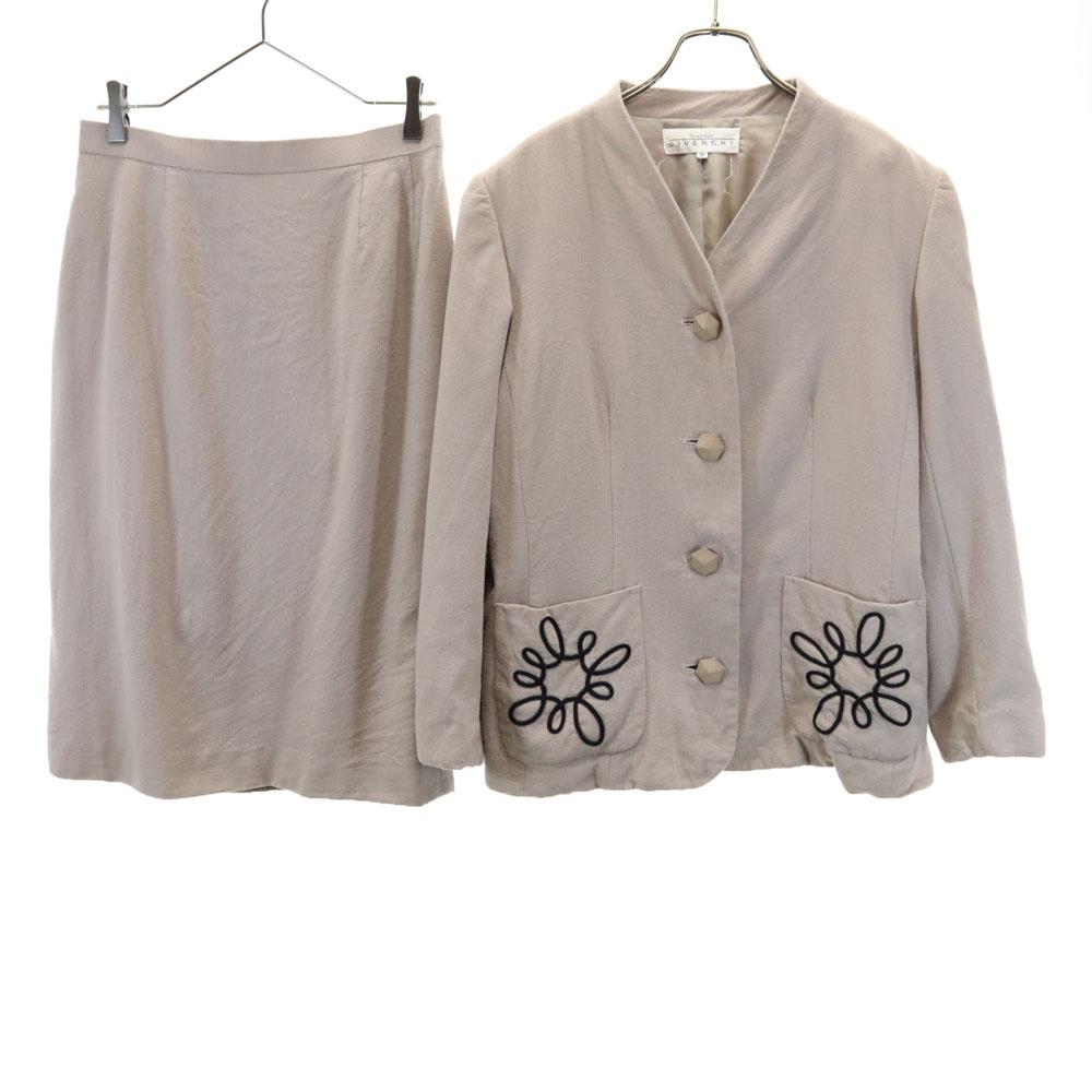 

GIVENCHY Glamour Wool Skirt suit Setup 13 Beige GLAMORUR Women Used