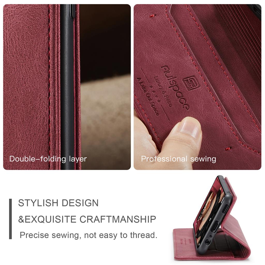 Premium Vintage Leather Wallet Case for Samsung Galaxy A52 4G/5G/A52S 5G - Flip Cover with Card Holder, Shockproof Retro Style (4 Colors)