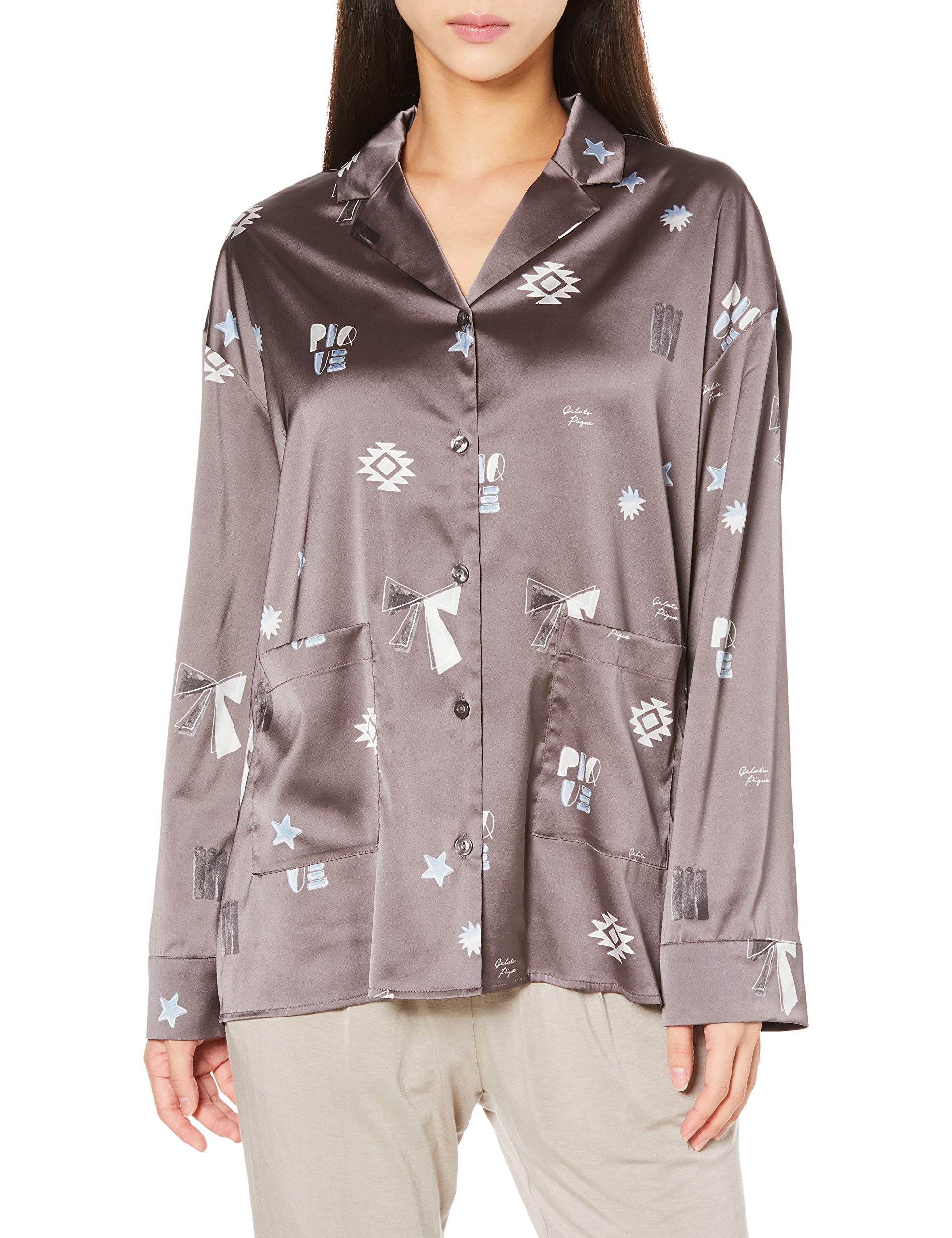 

Gelato Pique Painted Shirt PWFT205361 GRY F Women s серый