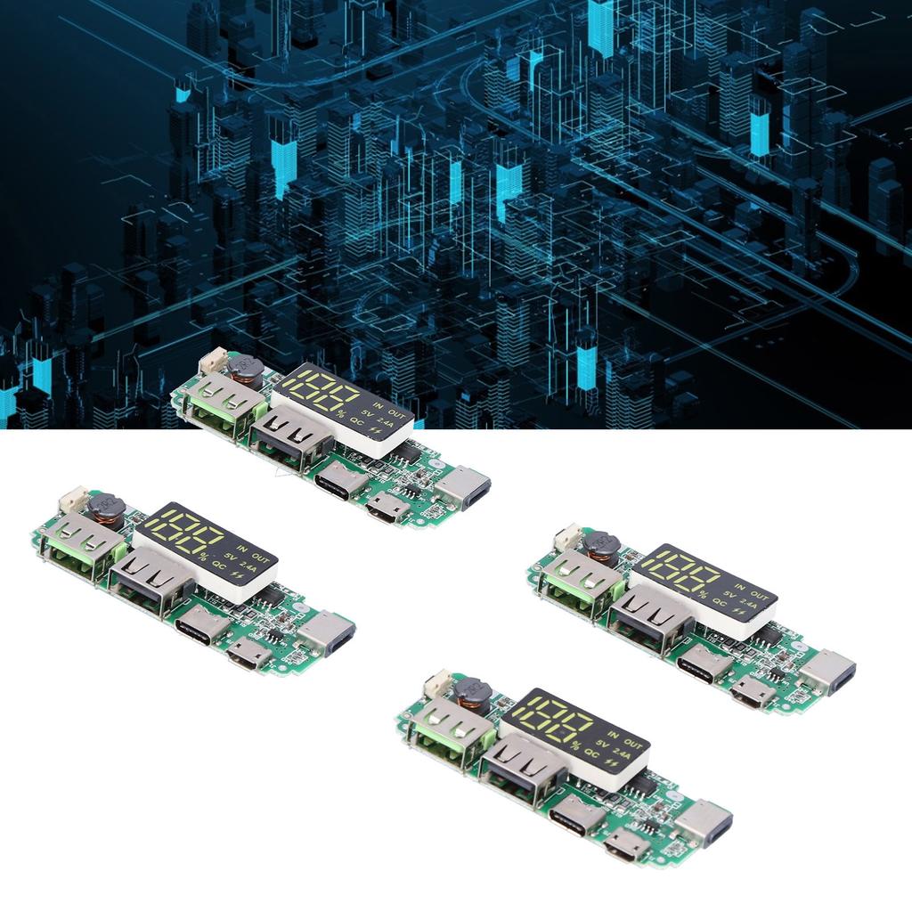 4Pcs Mobile Power Lade Board USB 5V 2,4 A Modul mit Überladung 