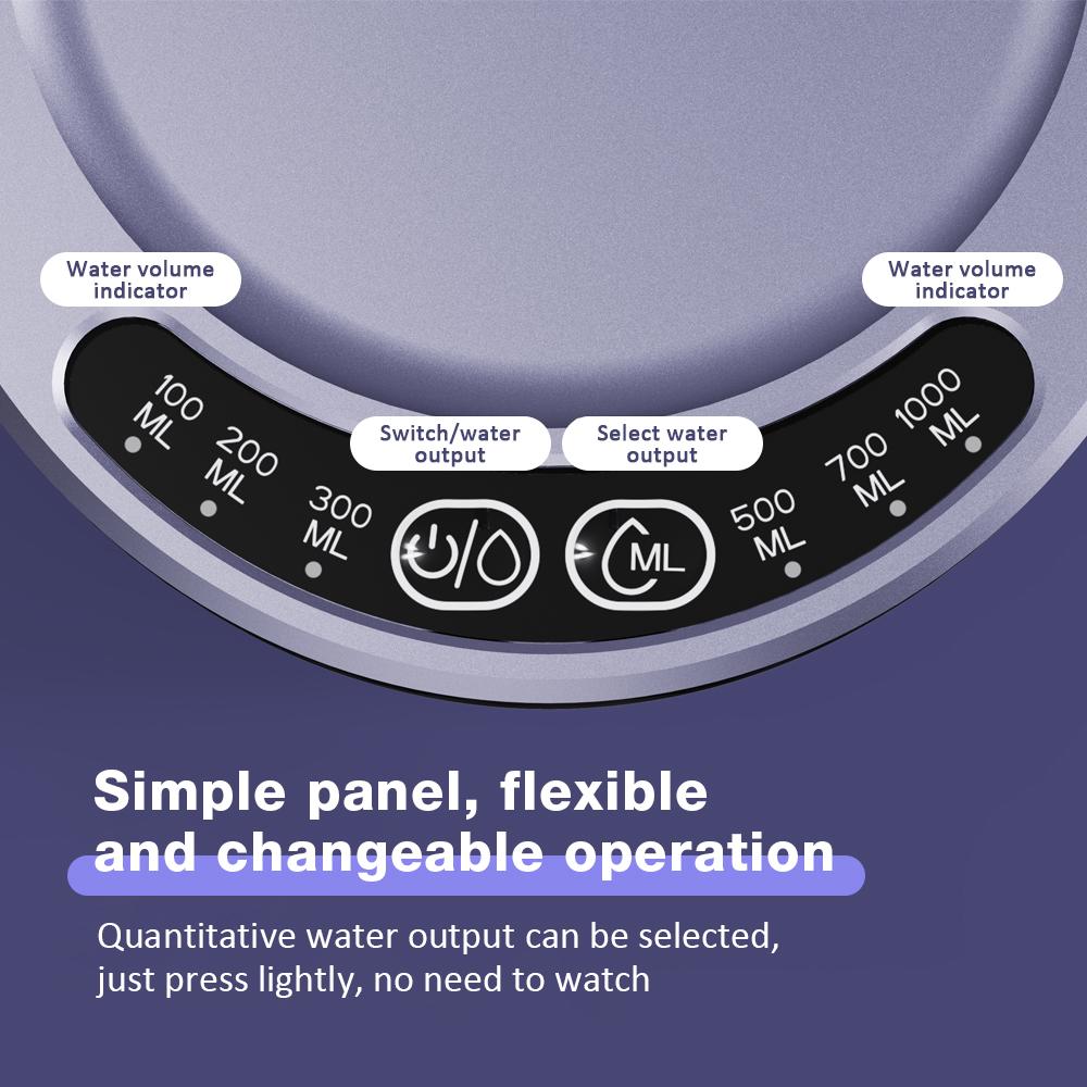 Automatic Water Pump with Tray USB Charging Water Dispenser Portable Water Bottle Pump for Gallon Facilites Kitchen Accessories