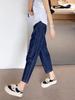 Women's Plus Size Harem Jeans: Summer, High Waist, Loose, Slimming, Straight & Wide Leg
