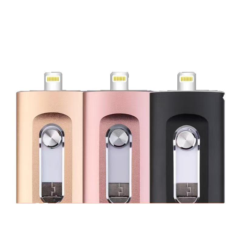 64GB Three-in-One Apple USB Flash Drive: Dual-Use for Mobile and Computer