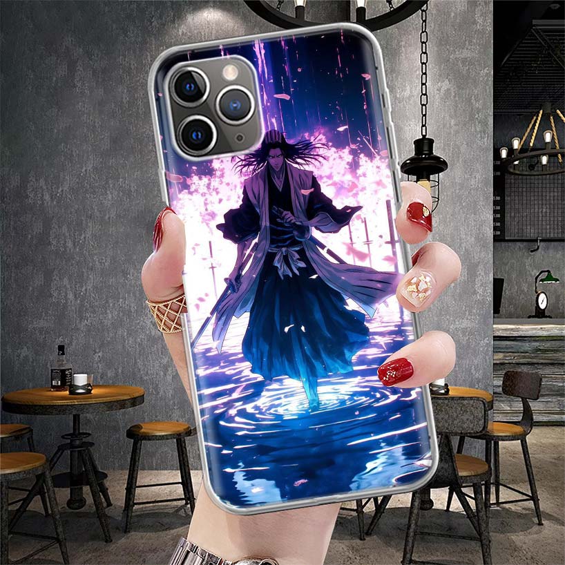 Bleach Kuchiki Byakuya Soft Phone Case For IPhone 11 17 Air 16E 16 Pro Max 15 + 14 Plus 13 Mini 12 Apple 7 SE 8 Fundas Coque 11