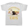 Introverted But Willing To Discuss Cats T Shirt Vintage Funny Design Tshirts 100 Cotton Novelty Tshirt Gift Cat Animal Lovers