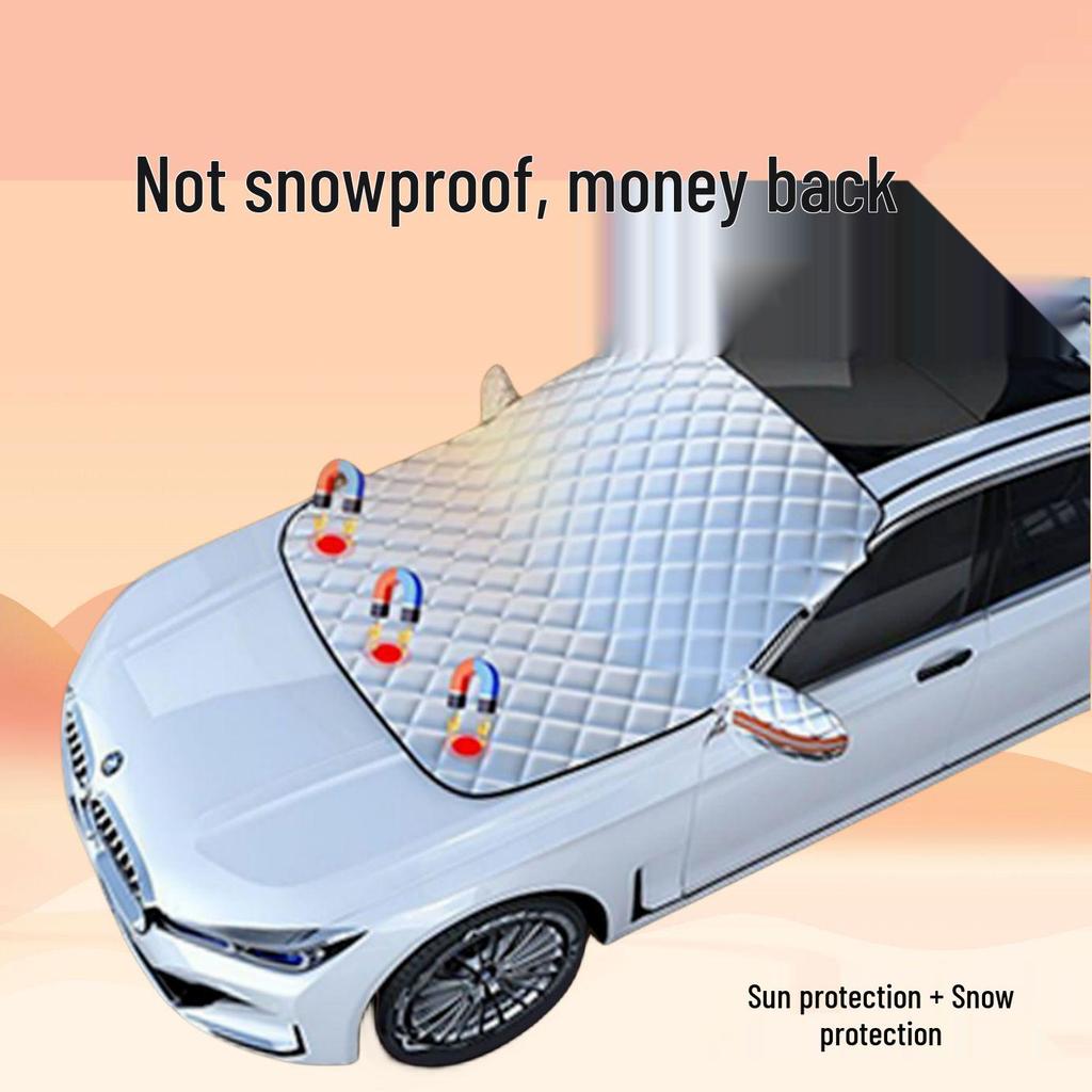 Magnetic Universal Car Windshield Snow Shield & Sunshade - Thickened Frost Protection Cover