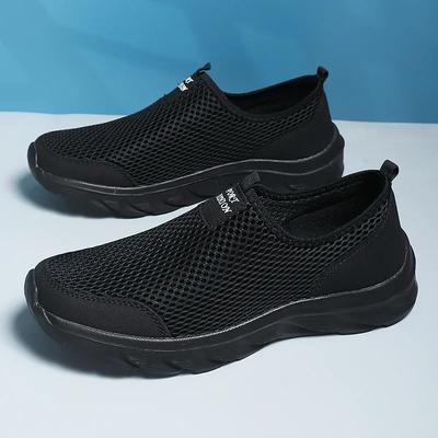 LATV Leichte Herren Freizeitschuhe Atmungsaktiv Slip-on Herren Casual Sneaker Rutschfest Herren Slipper Outdoor Walking Schuhe Größe 38-47