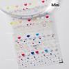 Lovely Strawberry Cherry Bowknot Lace Crystal Rhinestone Line Rococo Chic Adhesive Nail Art Sticker Manicure Decals