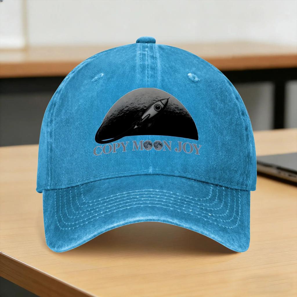 Washed Baseball Cap Copy Moon Joy Artemis II Summer Hip Hop Hats For Unisex Women  Street Style Running Hippie Sun Baseball Caps