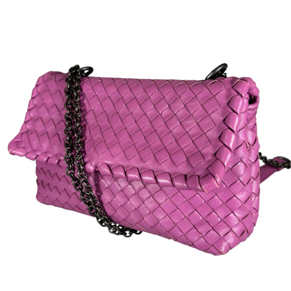 BOTTEGAVENETA INTRECCIATO OLYMPIA Shoulder Bag purple Women used
