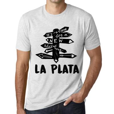 Camiseta masculina vintage camiseta gráfica hora de novas aventuras la plata vintage branco