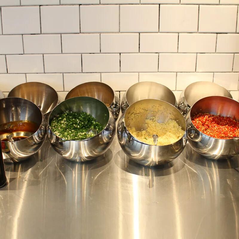 Commercial Stainless Steel Seasoning Bowl