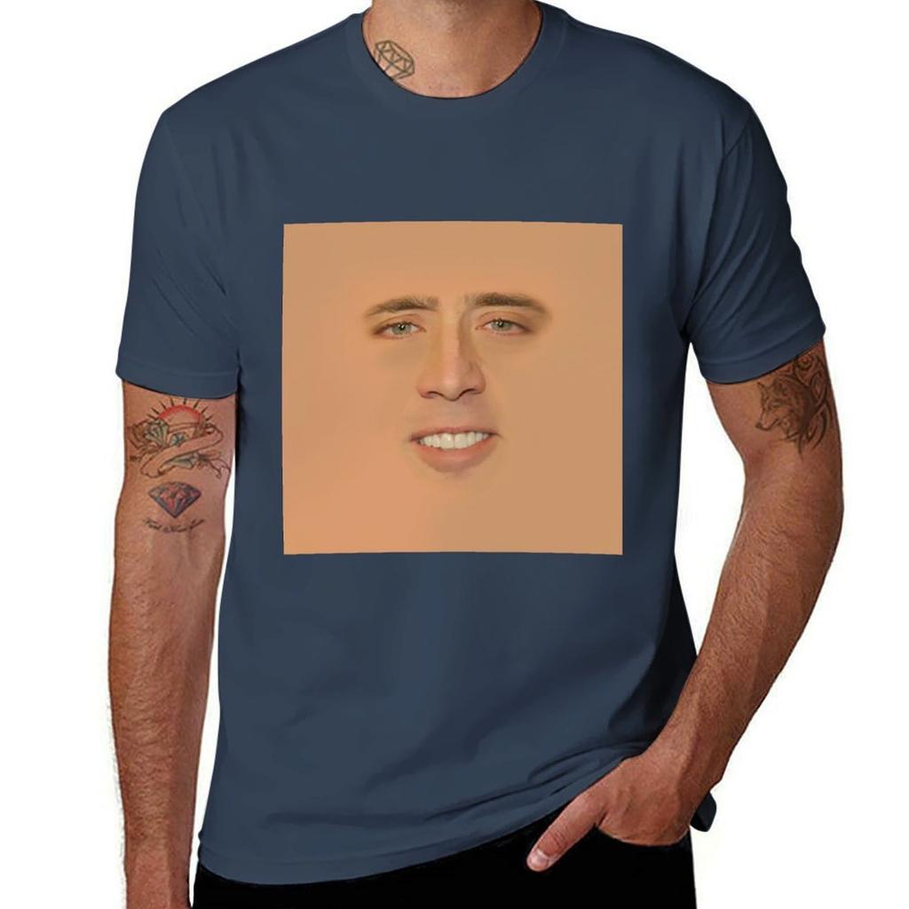 Nicolas Cage Giant Face Tshirt Holiday Simple Tee Shirt Tshirt