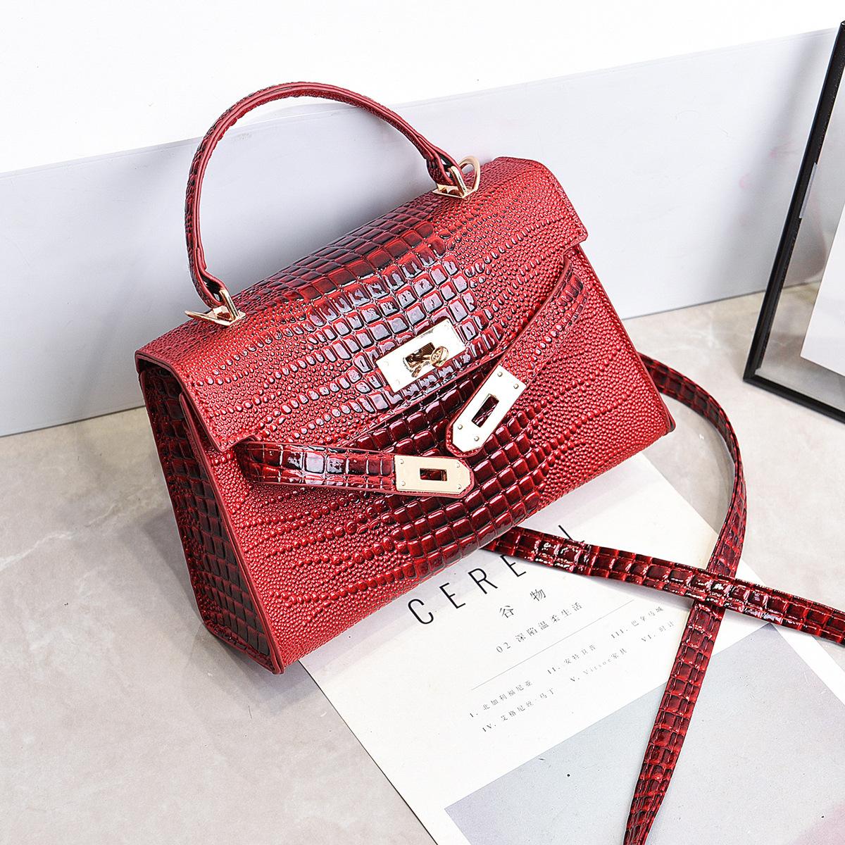 Suni Light, роскошная маленькая женская сумка с коровьим маслом, фруктовым зеленым крокодиловым узором, новинка 2023, ручная сумка через плечо на одно плечо